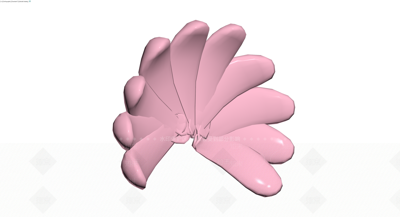 粉色抽象雕塑模型3D模型下载【ID:1229895870】