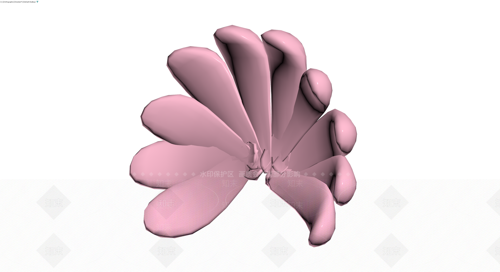 粉色抽象雕塑模型3D模型下载【ID:1229895870】