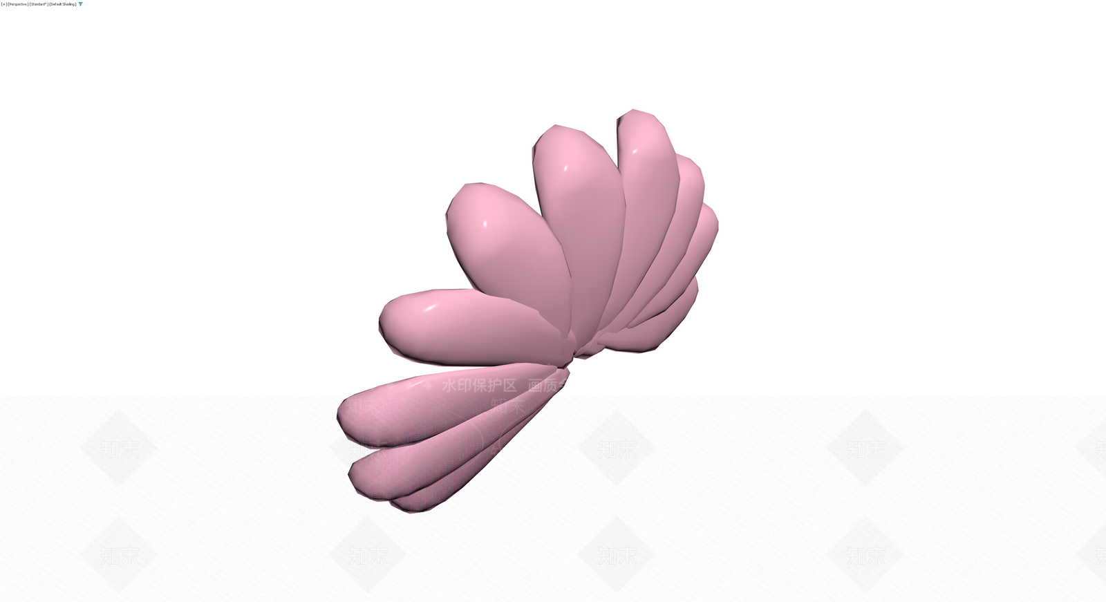 粉色抽象雕塑模型3D模型下载【ID:1229895870】