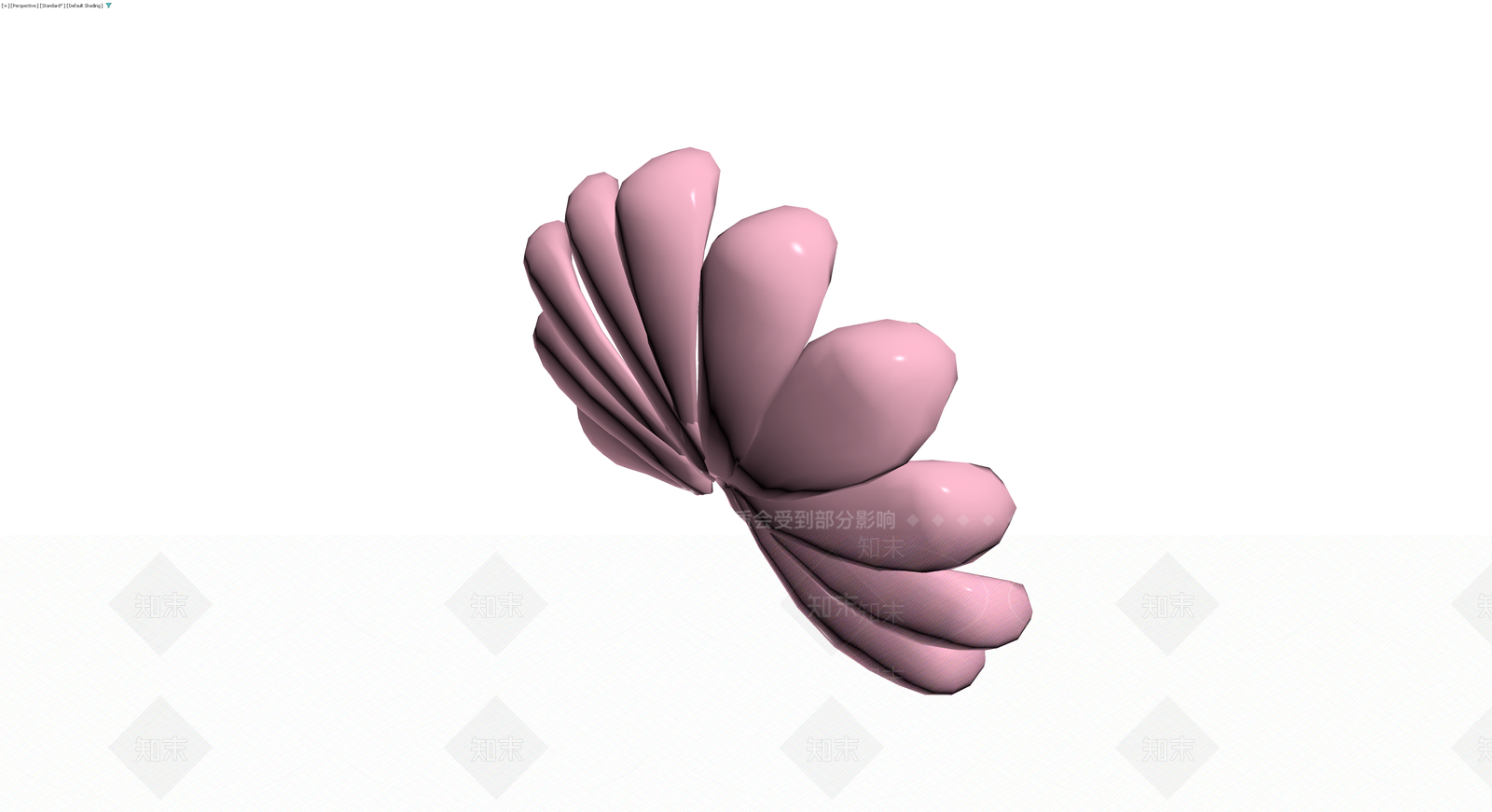 粉色抽象雕塑模型3D模型下载【ID:1229895870】