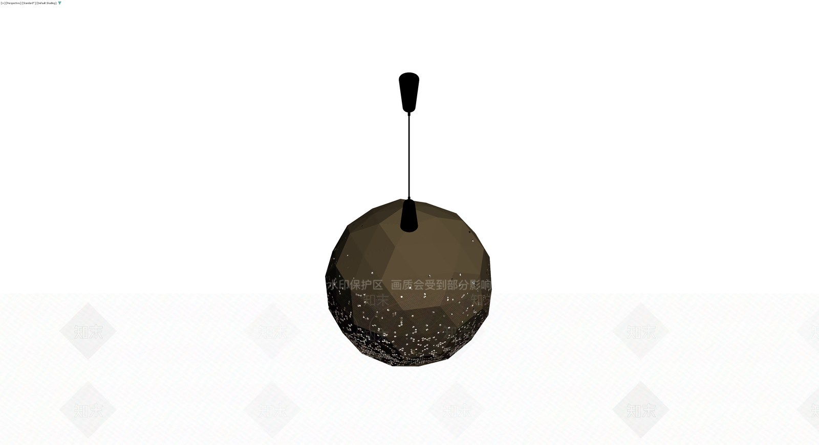 镂空纹理吊灯3D模型下载【ID:1230127388】