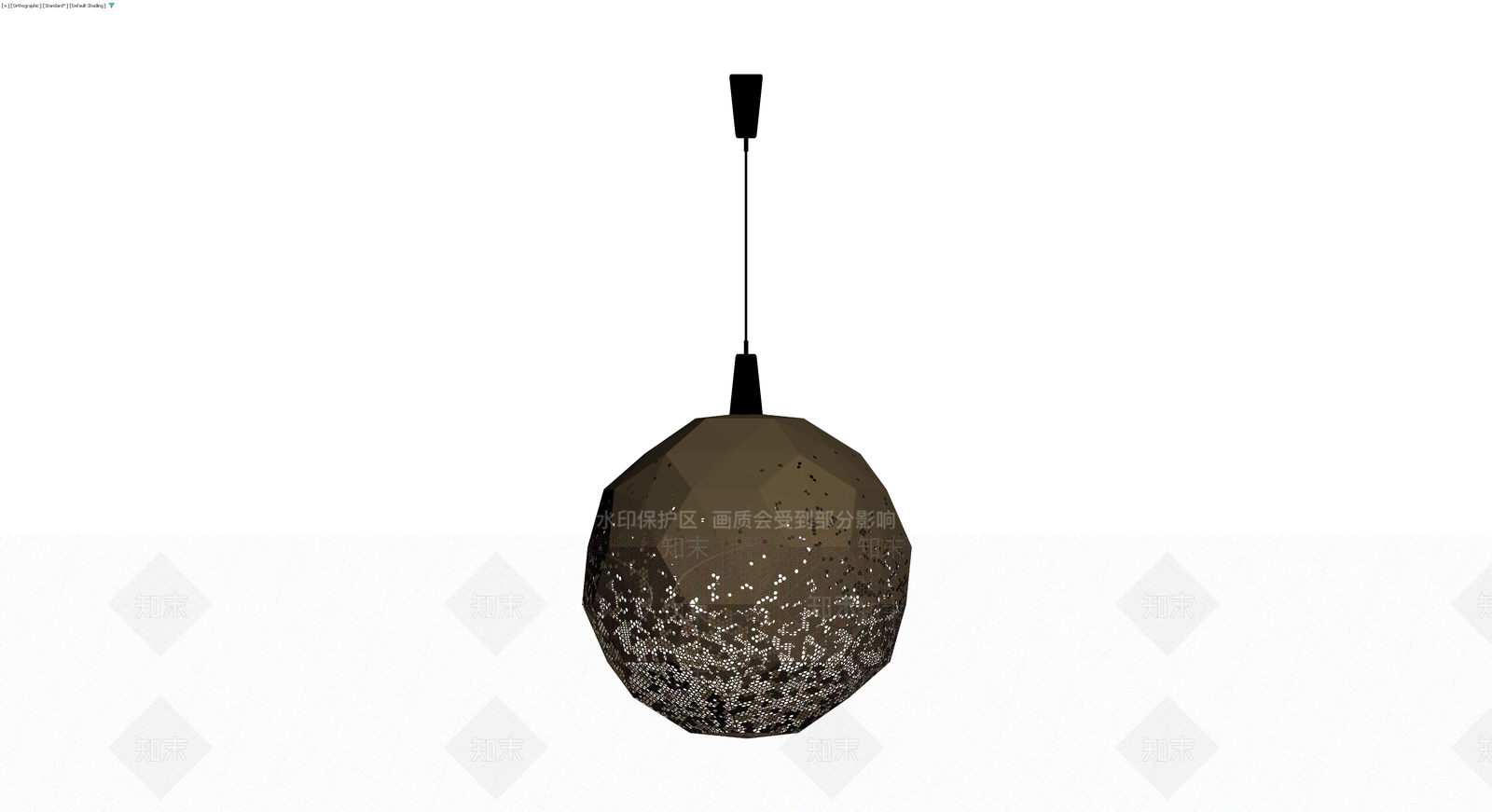 镂空纹理吊灯3D模型下载【ID:1230127388】