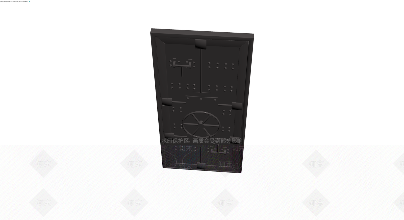 厚重金属保险库门3D模型下载【ID:1229688891】