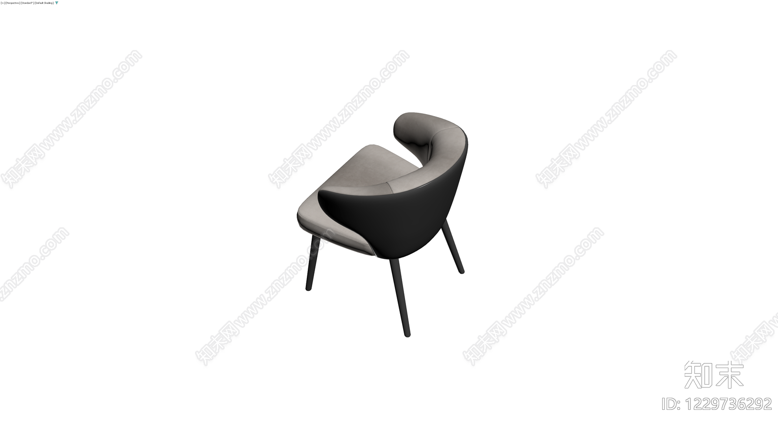 现代风格软包餐椅3D模型下载【ID:1229736292】