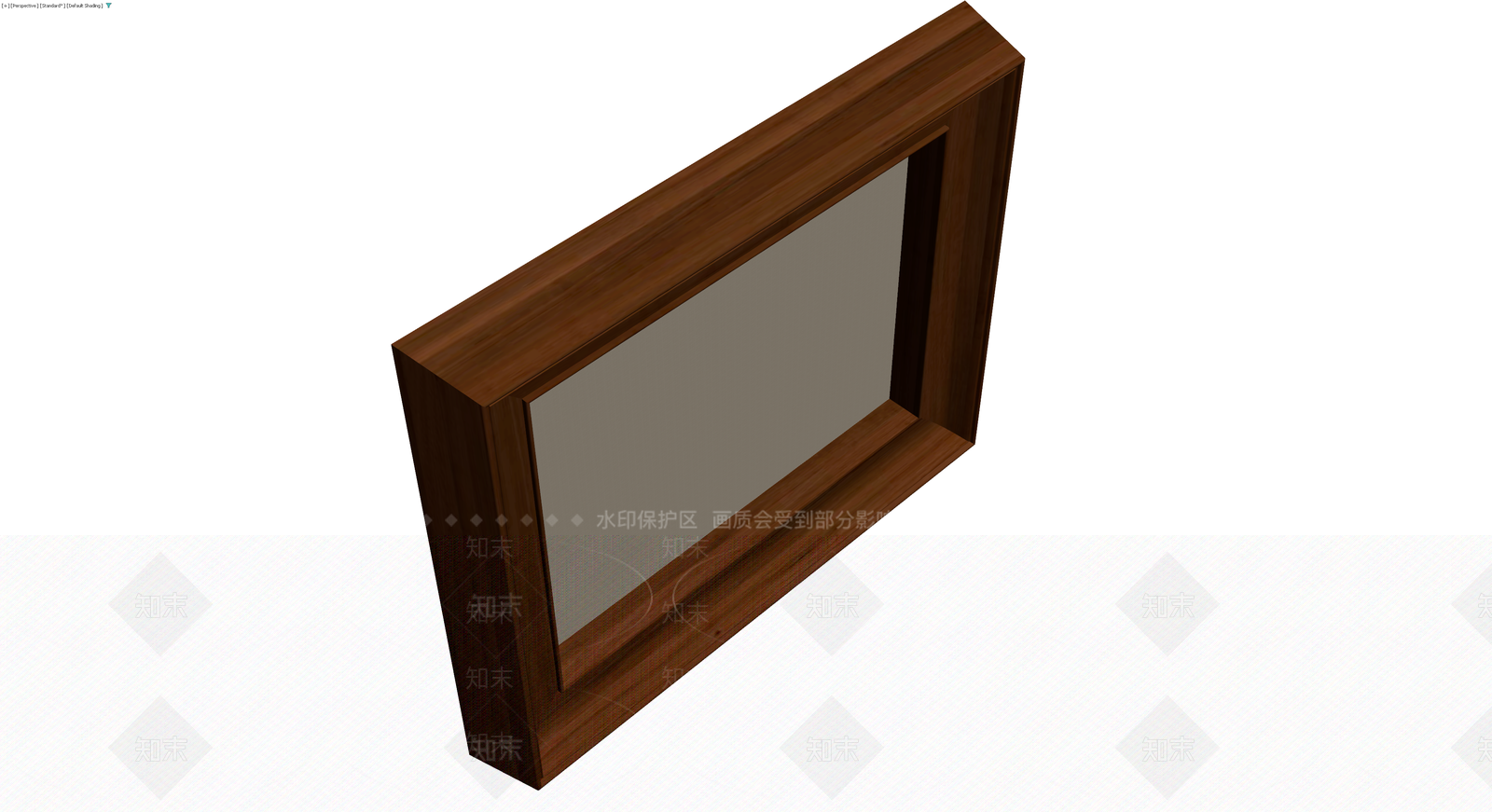 深棕色木质相框3D模型下载【ID:1230177173】