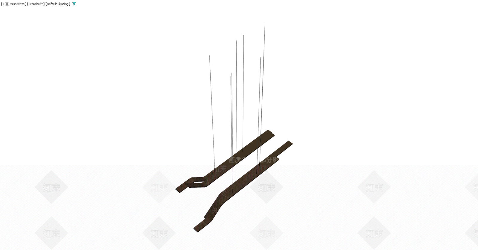 轨道灯滑轨组件3D模型下载【ID:1229578576】