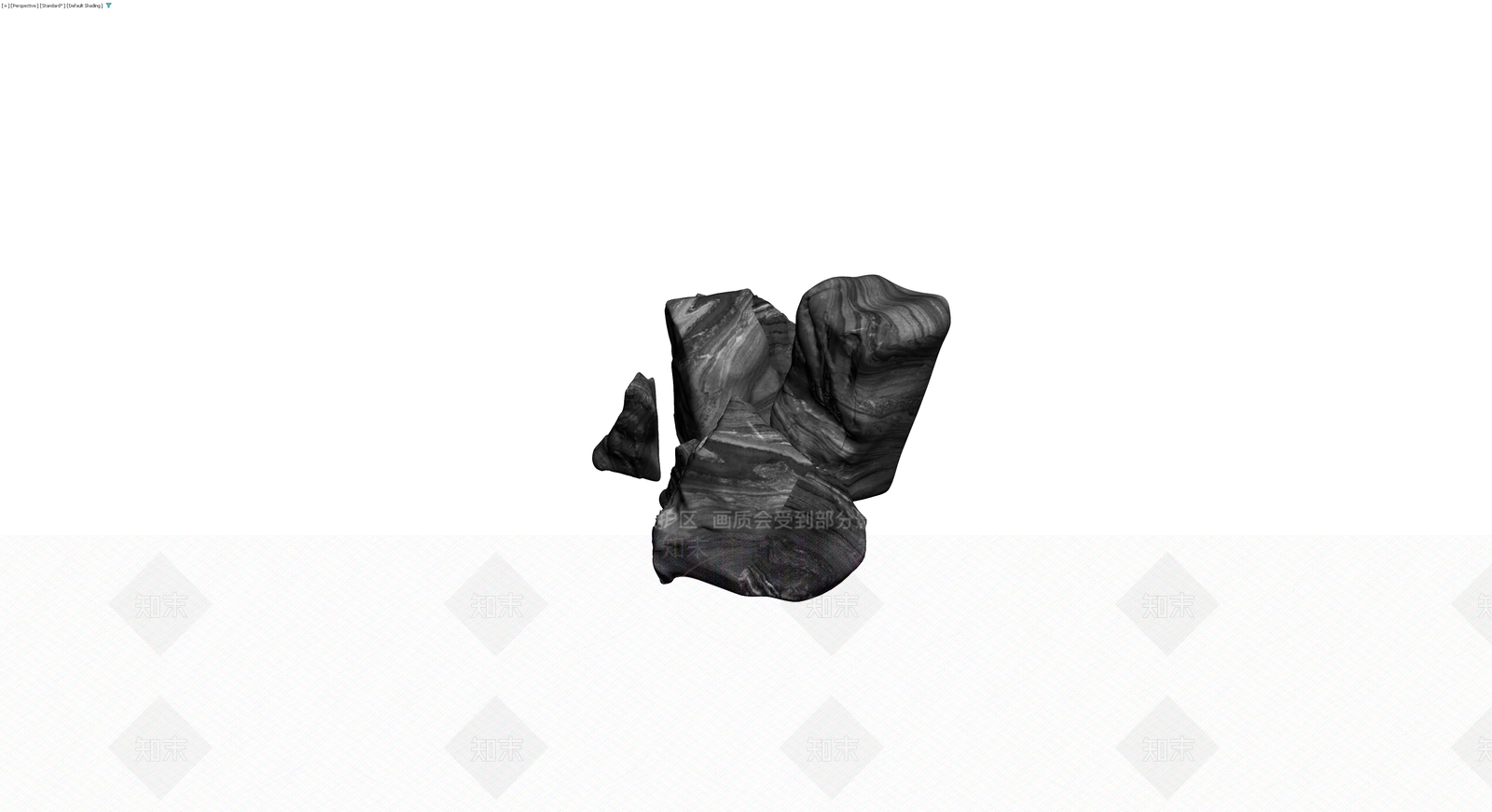 纹理景观石组合3D模型下载【ID:1230176857】