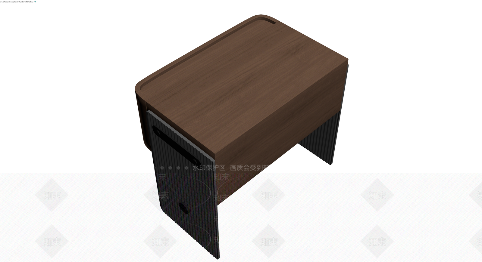 深色木纹床头柜3D模型下载【ID:1230362445】