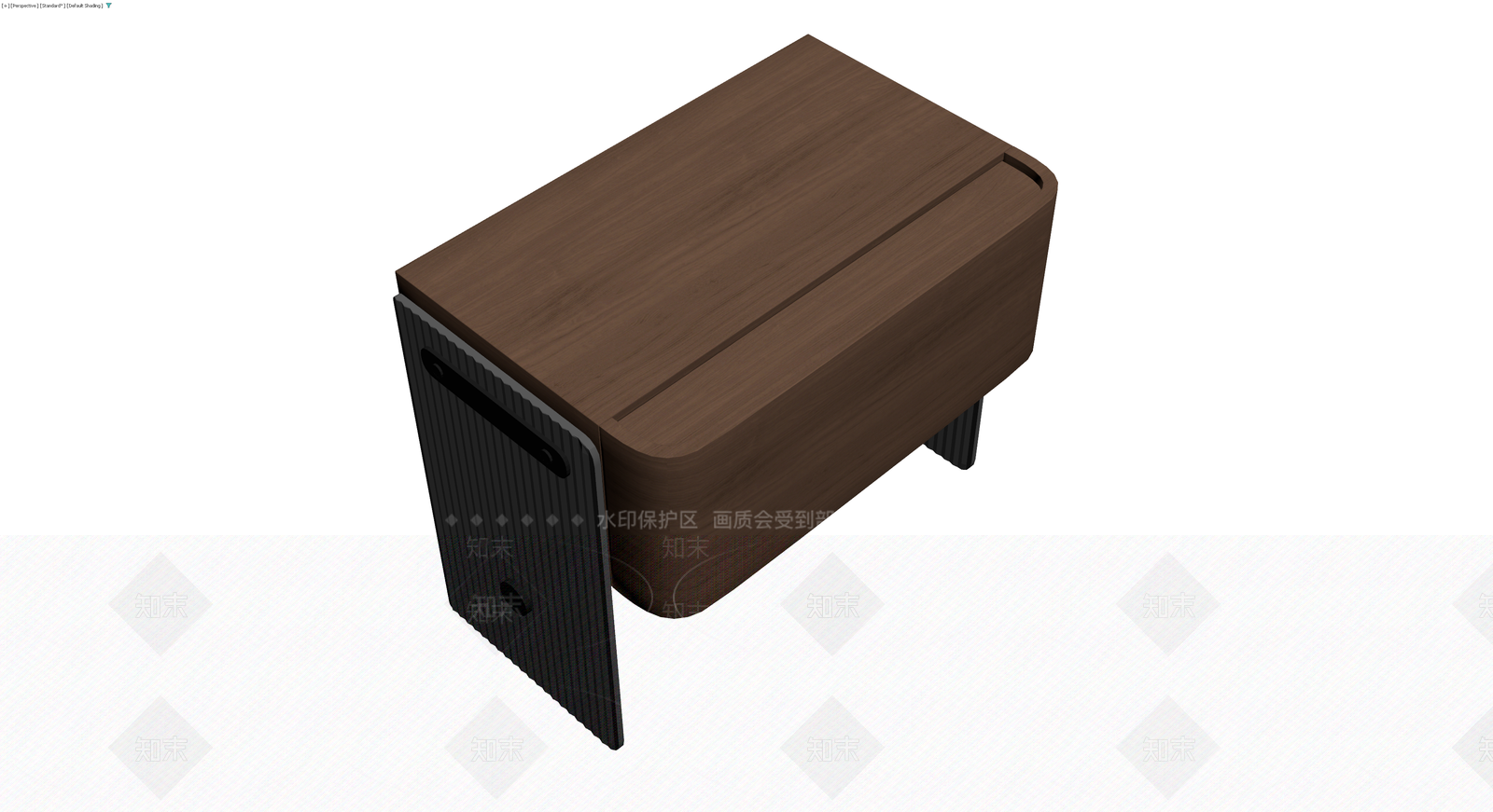 深色木纹床头柜3D模型下载【ID:1230362445】