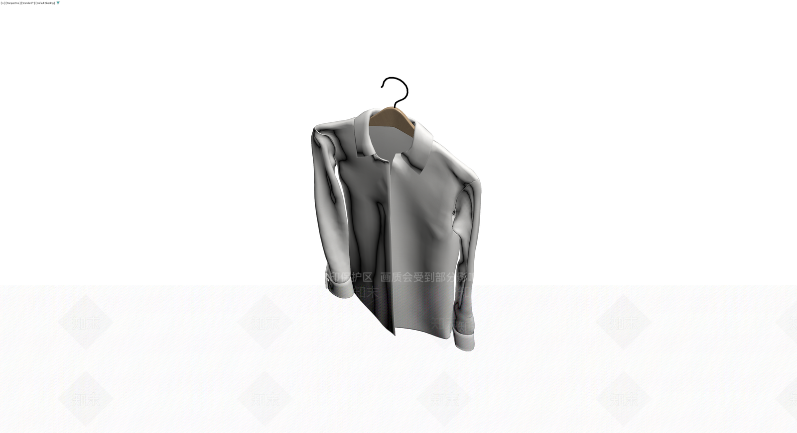 衣架挂白衬衫模型3D模型下载【ID:1229613632】