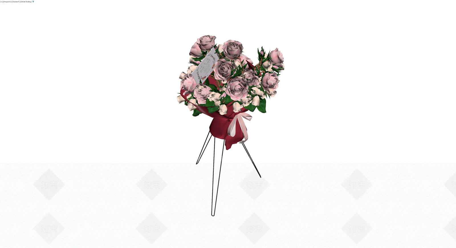 红色包装花束摆件3D模型下载【ID:1230701514】