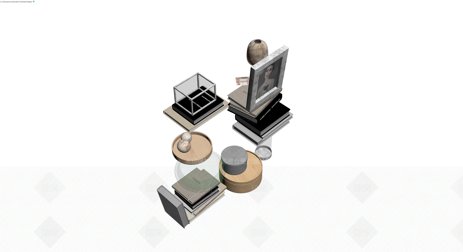大理石框装饰画3D模型下载【ID:1229687346】