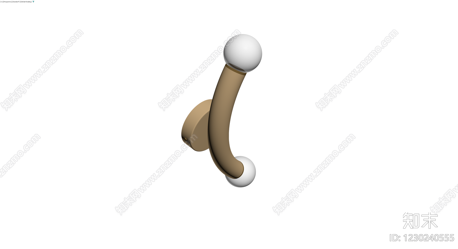 米色弧形壁灯3D模型下载【ID:1230240555】