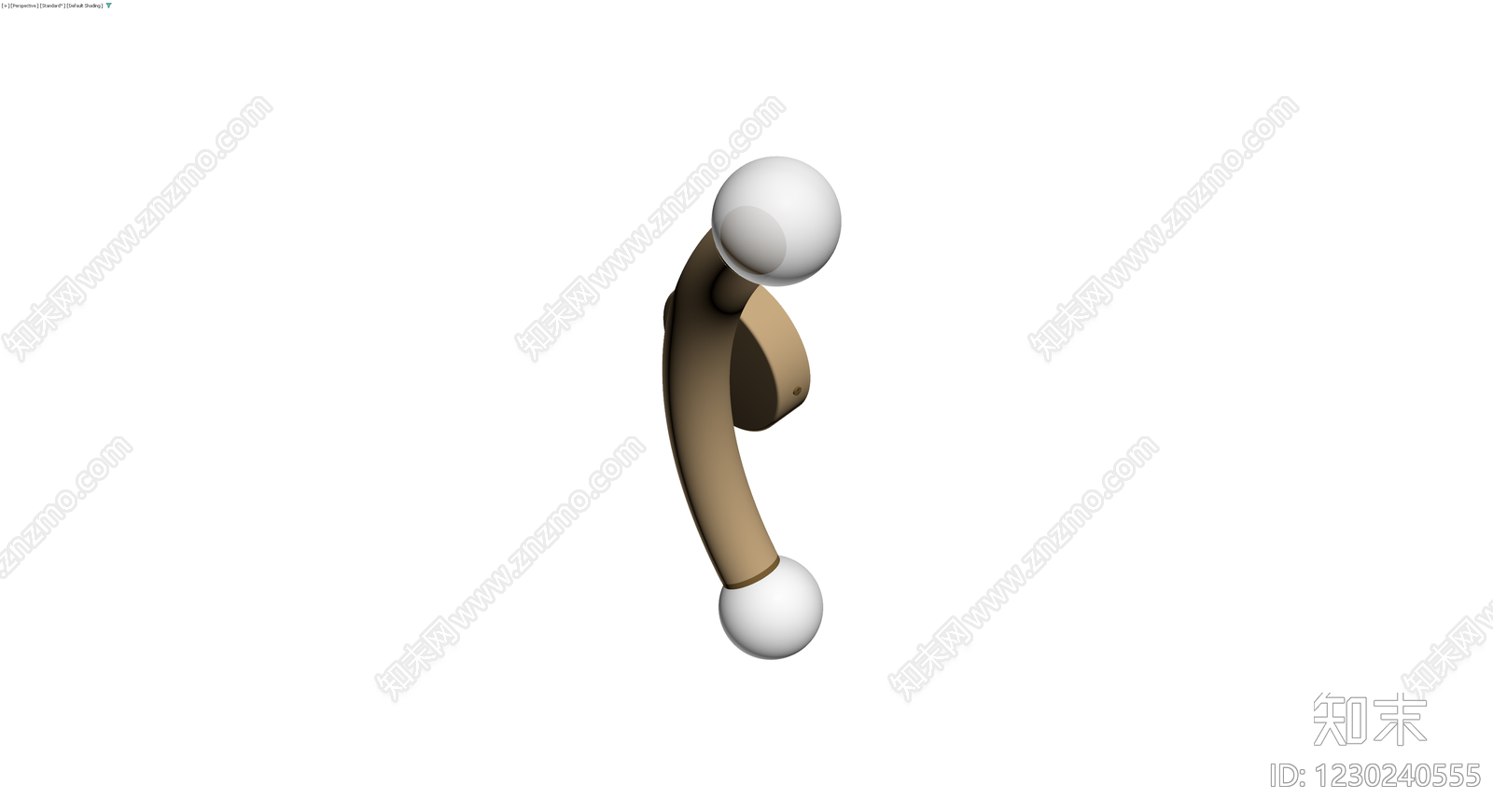 米色弧形壁灯3D模型下载【ID:1230240555】