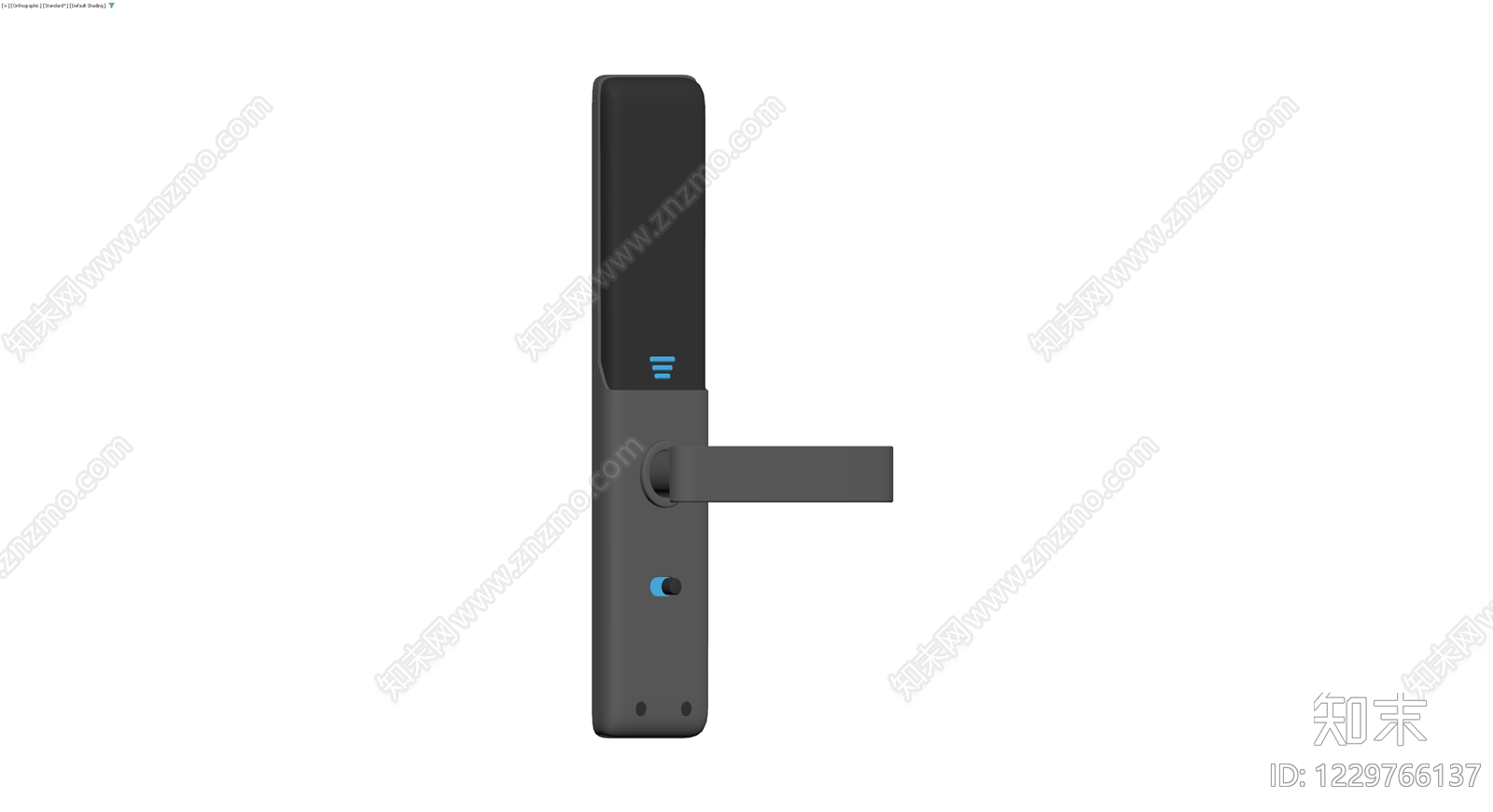 现代智能门锁3D模型下载【ID:1229766137】