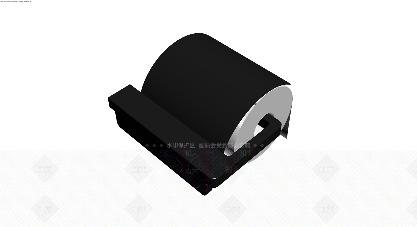现代风格卷纸架3D模型下载【ID:1230134227】