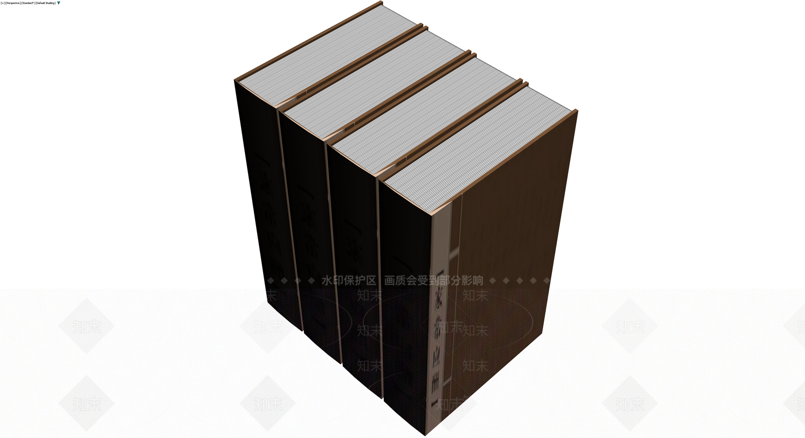 书籍模型组合3D模型下载【ID:1229859737】