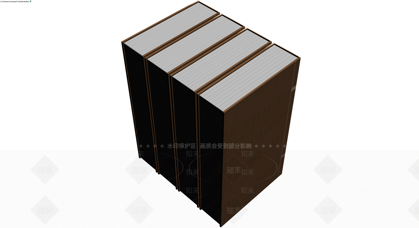书籍模型组合3D模型下载【ID:1229859737】
