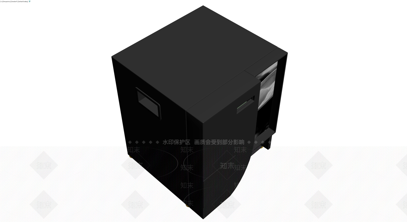 黑色自动售货机模型3D模型下载【ID:1230372142】