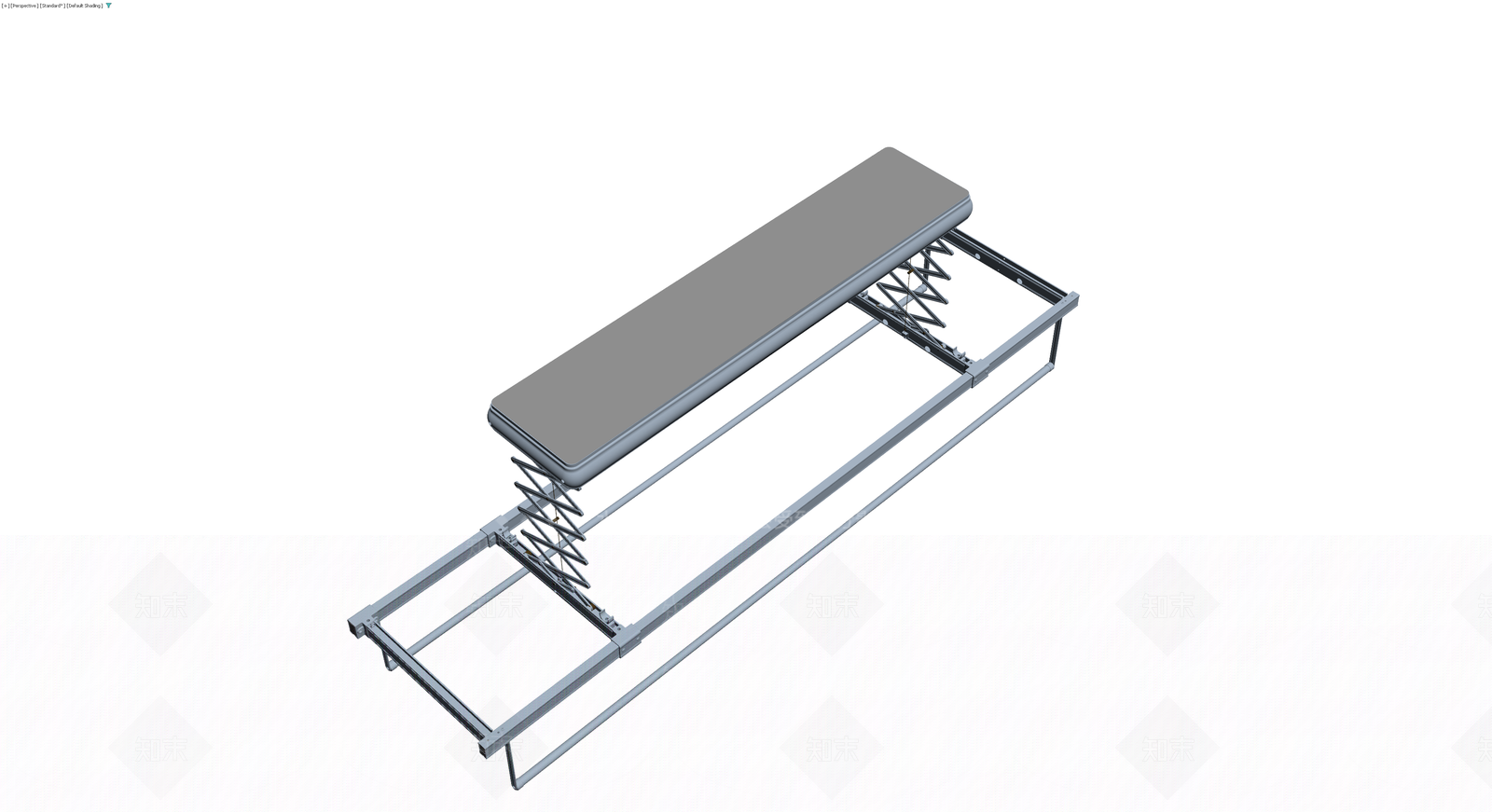 电动升降床架结构3D模型下载【ID:1229926718】