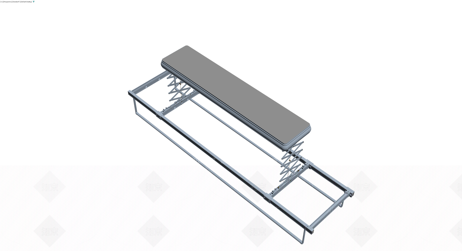 电动升降床架结构3D模型下载【ID:1229926718】