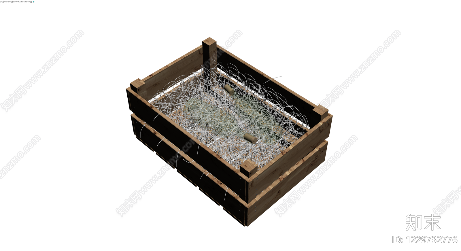 木质板条收纳箱3D模型下载【ID:1229732776】
