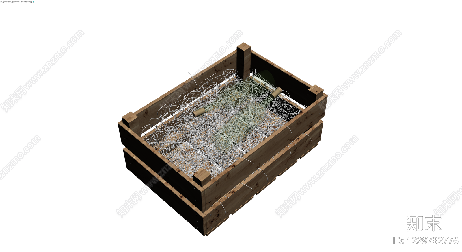 木质板条收纳箱3D模型下载【ID:1229732776】