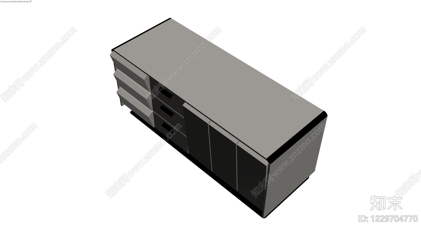 现代风格组合储物柜3D模型下载【ID:1229704770】