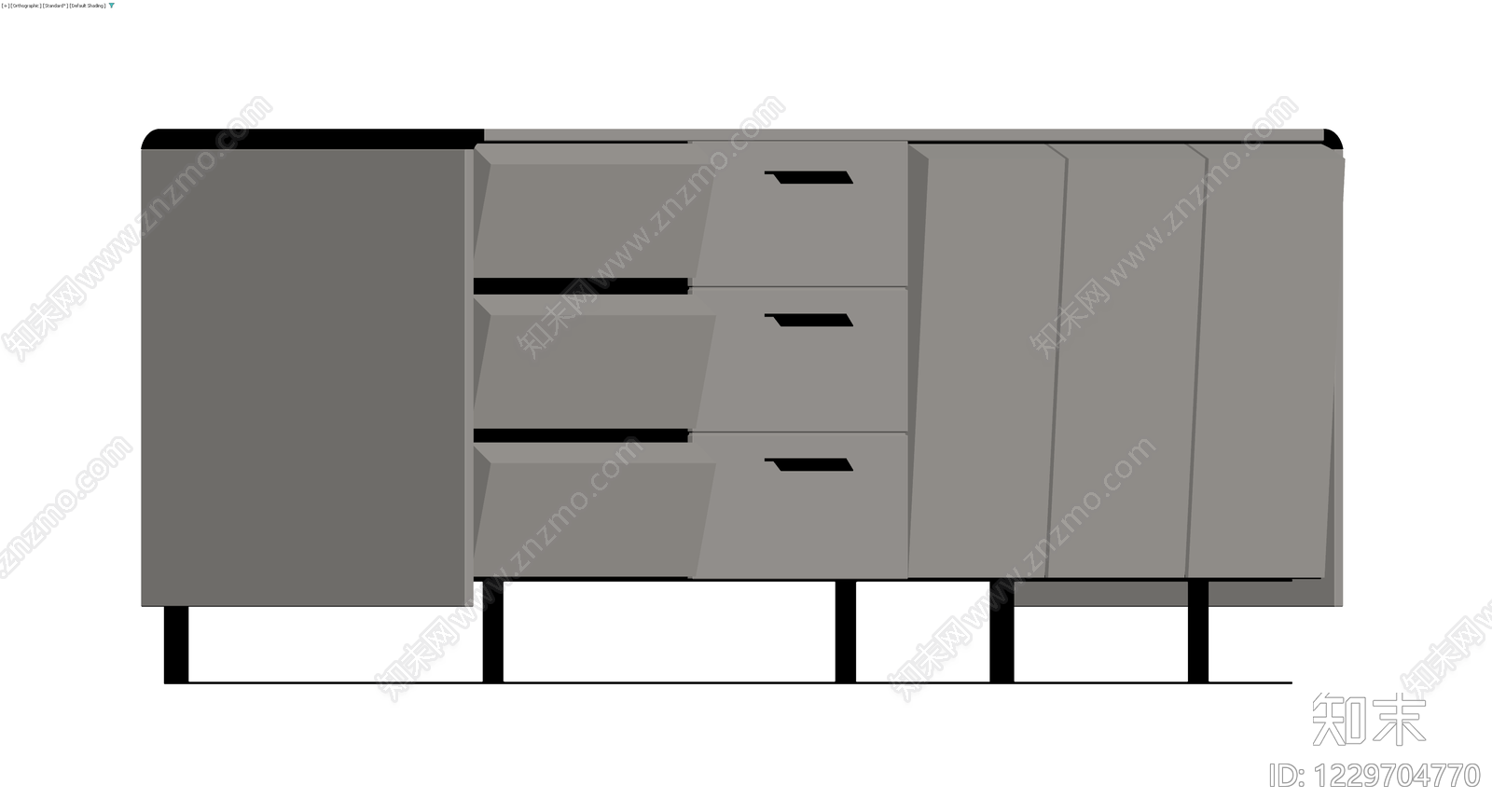 现代风格组合储物柜3D模型下载【ID:1229704770】