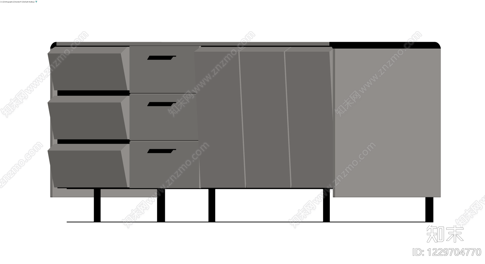 现代风格组合储物柜3D模型下载【ID:1229704770】