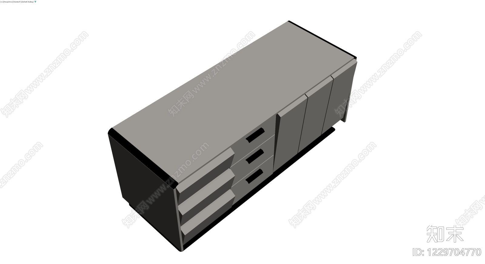 现代风格组合储物柜3D模型下载【ID:1229704770】