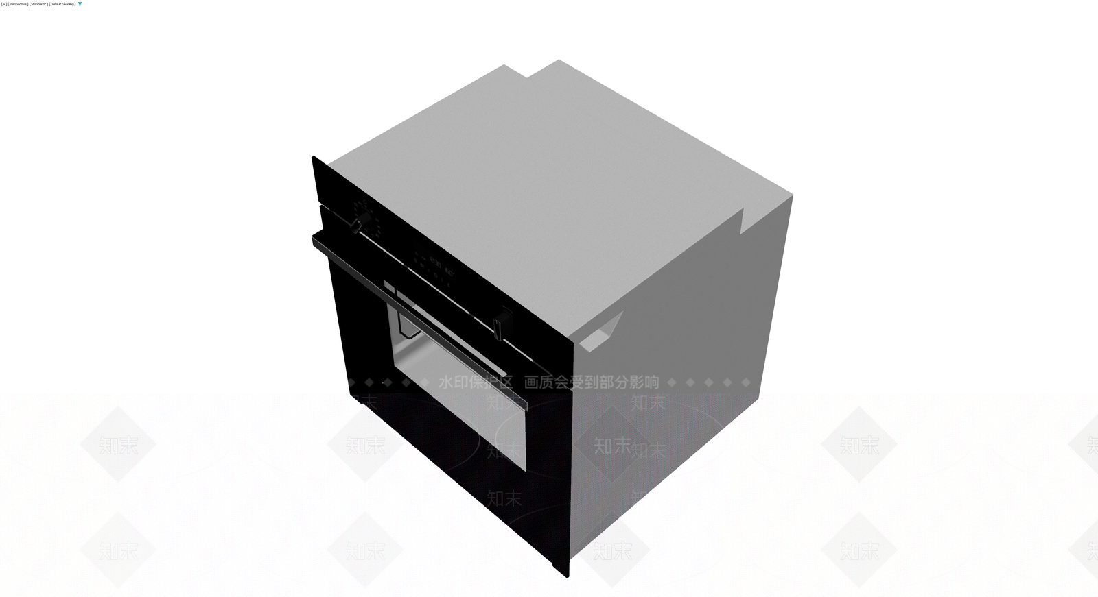 嵌入式烤箱带橱柜3D模型下载【ID:1229652380】