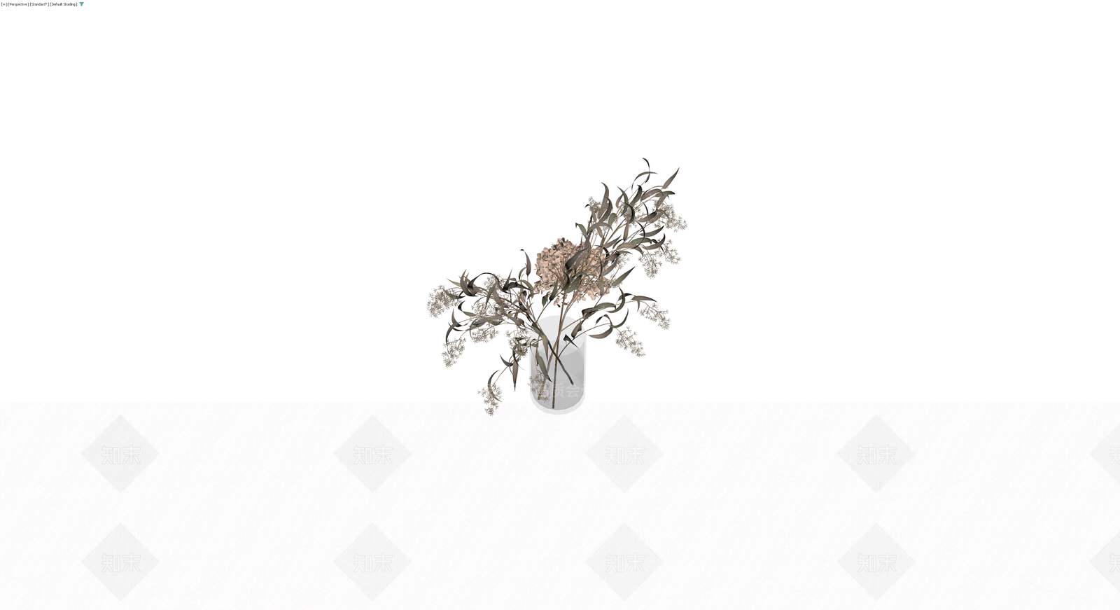 干花盆栽组合3D模型下载【ID:1230781319】