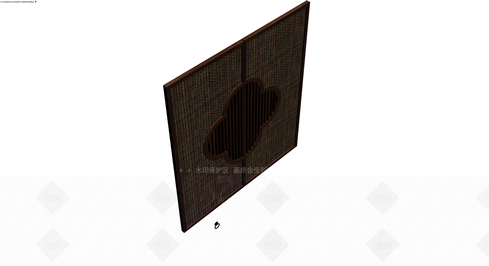 中式双开藤编屏风3D模型下载【ID:1230623769】