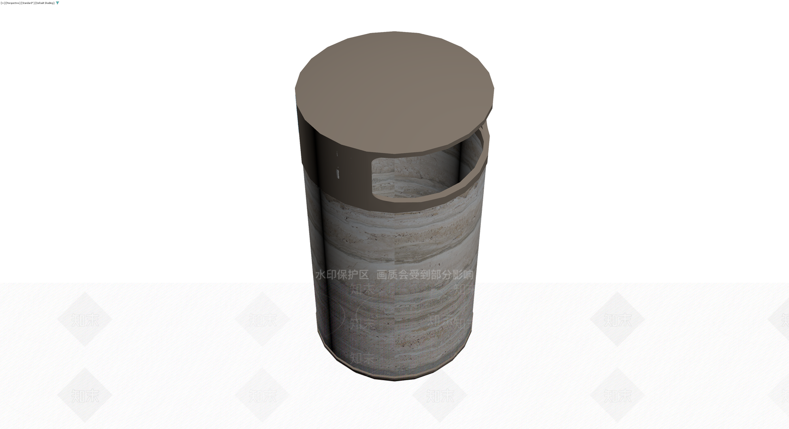 石纹分类回收垃圾桶3D模型下载【ID:1230329161】