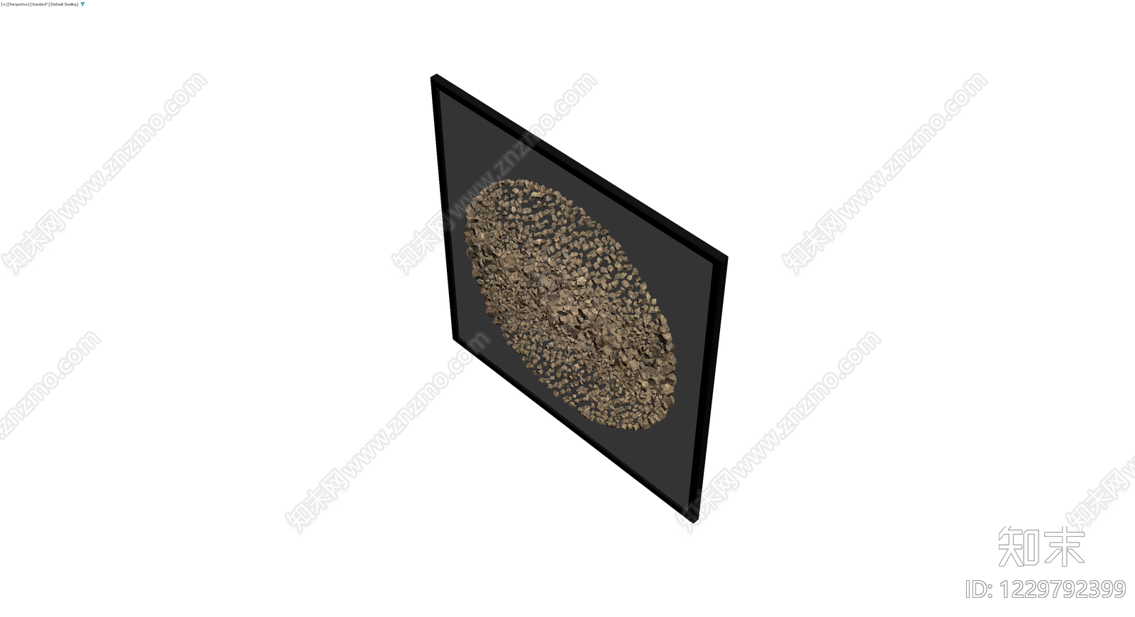 石纹指纹浮雕装饰画3D模型下载【ID:1229792399】