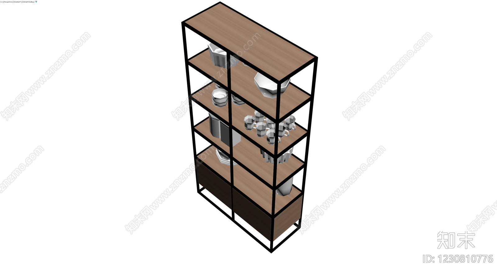 现代风格陈列展示柜3D模型下载【ID:1230810776】