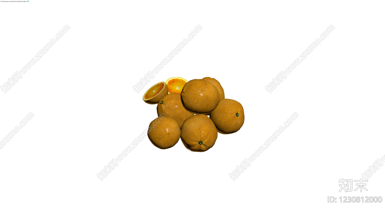 橙子水果组合模型3D模型下载【ID:1230812000】