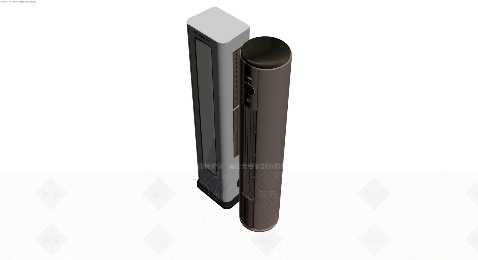 格力海尔立式空调组合3D模型下载【ID:1230593301】