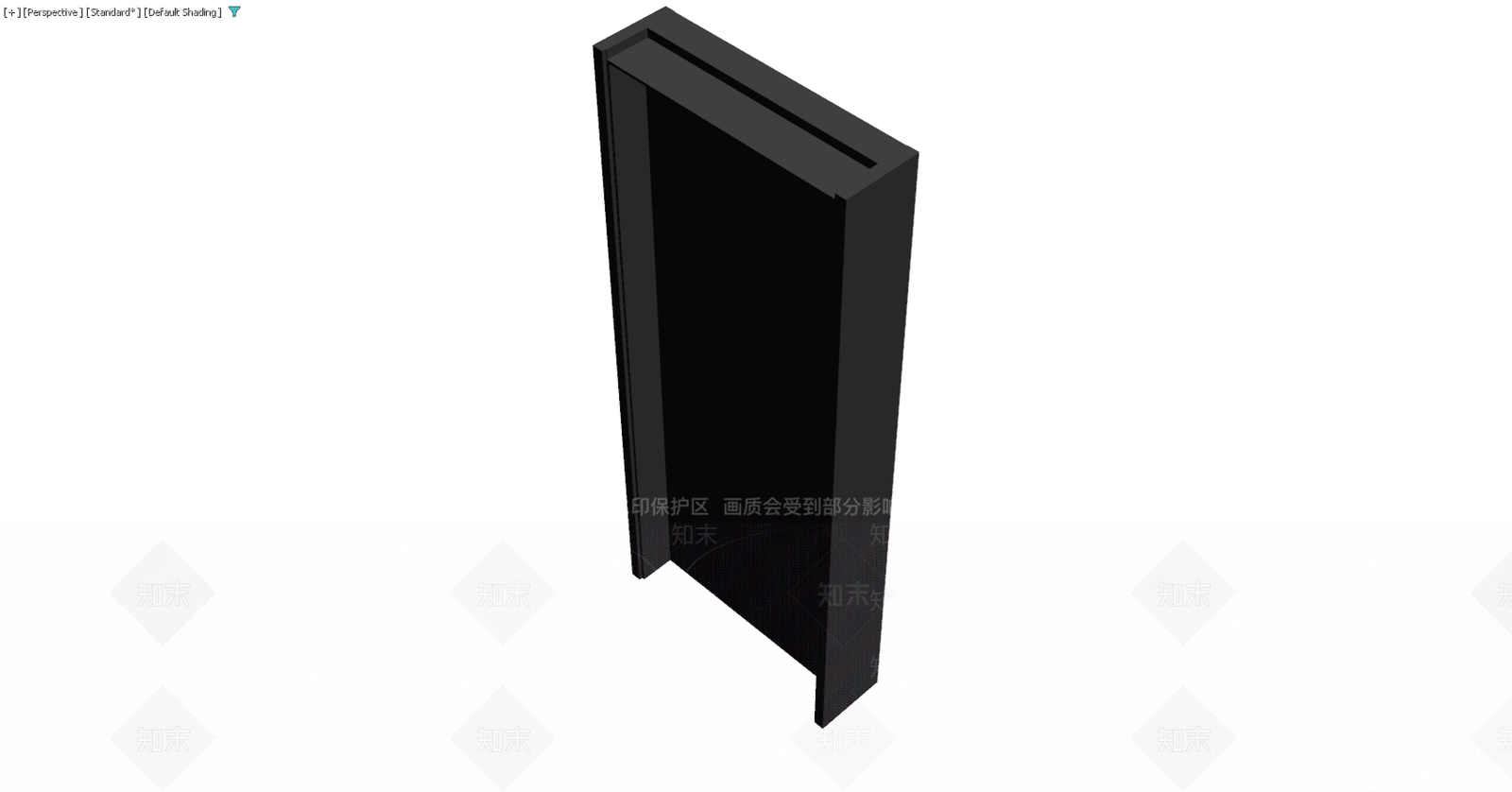 黑色成品门体模型3D模型下载【ID:1229588824】