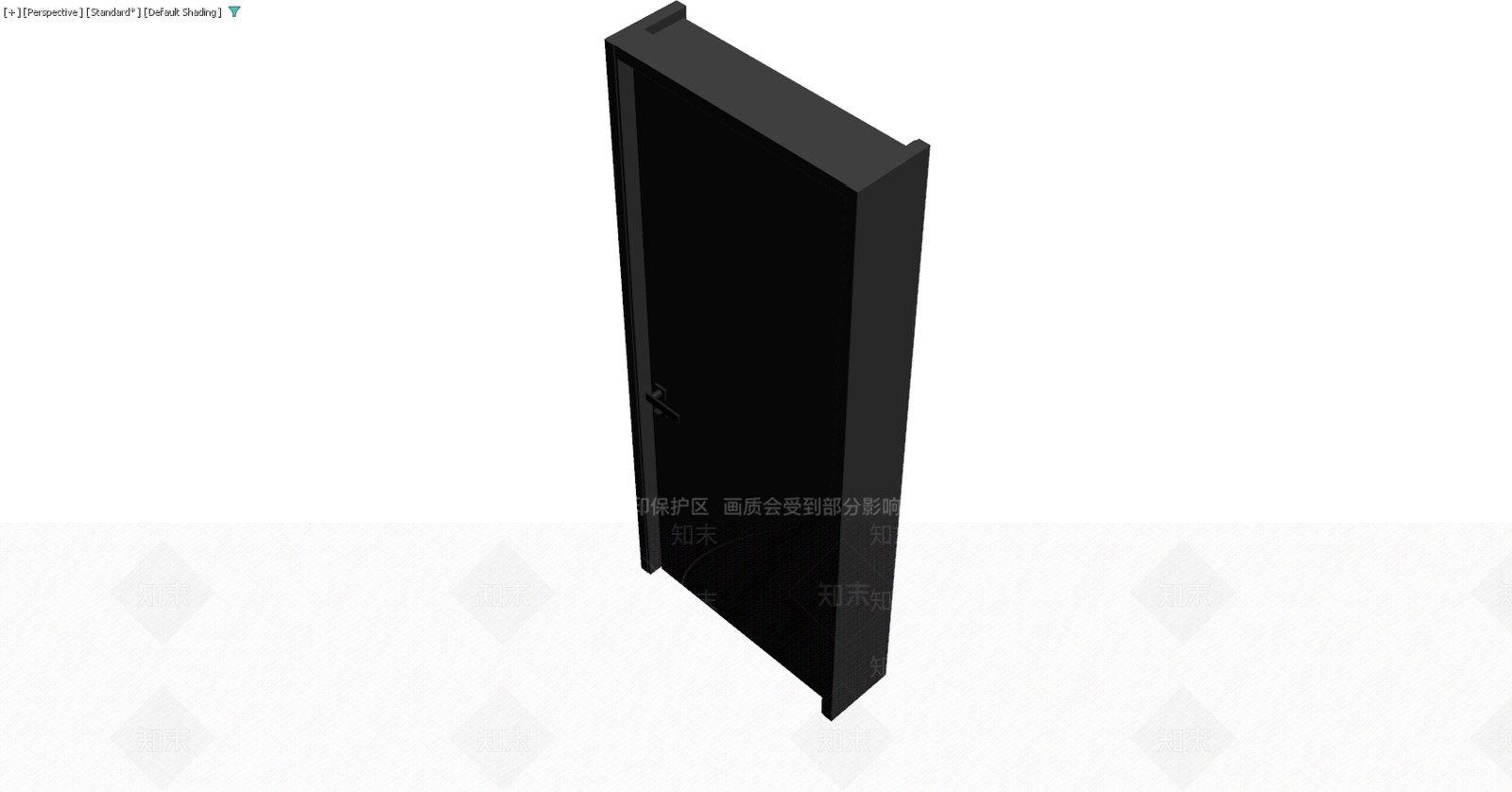 黑色成品门体模型3D模型下载【ID:1229588824】
