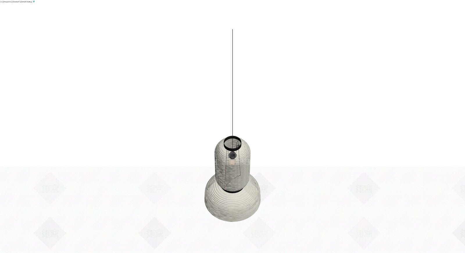 双层褶皱吊灯3D模型下载【ID:1230177945】