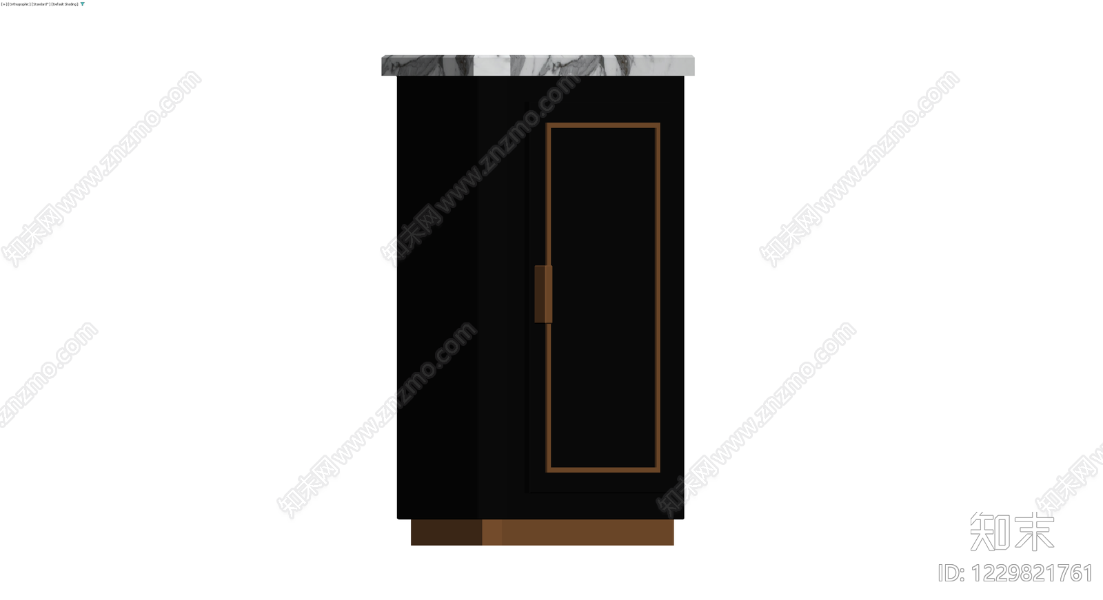 黑色大理石台面橱柜3D模型下载【ID:1229821761】