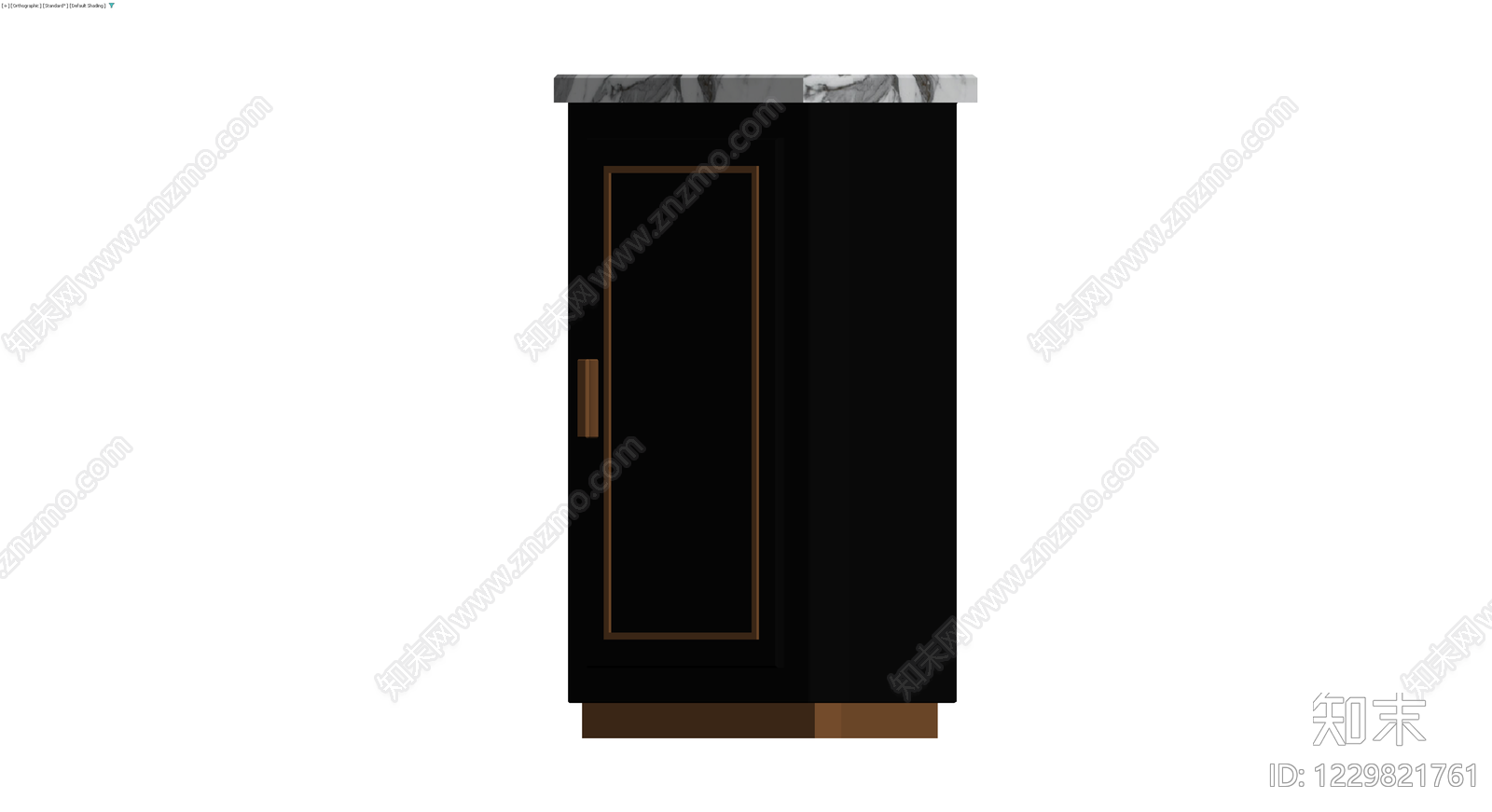 黑色大理石台面橱柜3D模型下载【ID:1229821761】