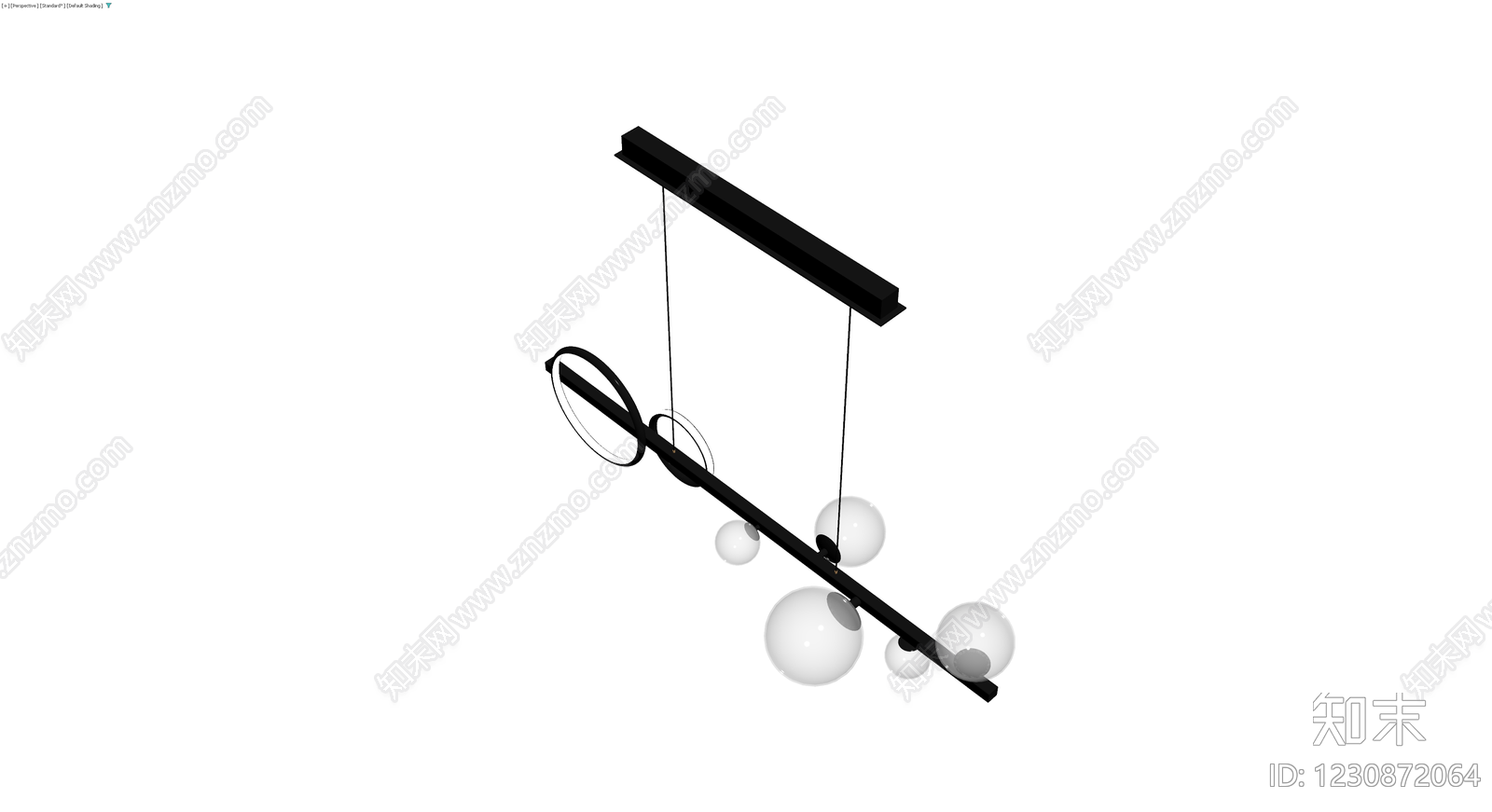 现代风格吊灯模型3D模型下载【ID:1230872064】