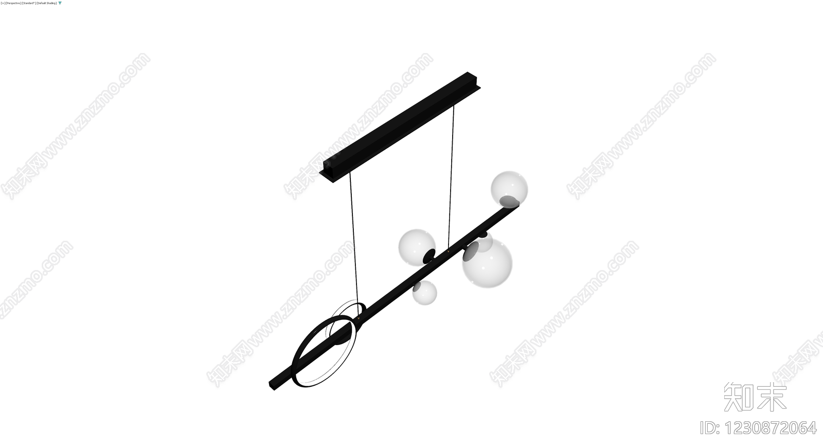 现代风格吊灯模型3D模型下载【ID:1230872064】