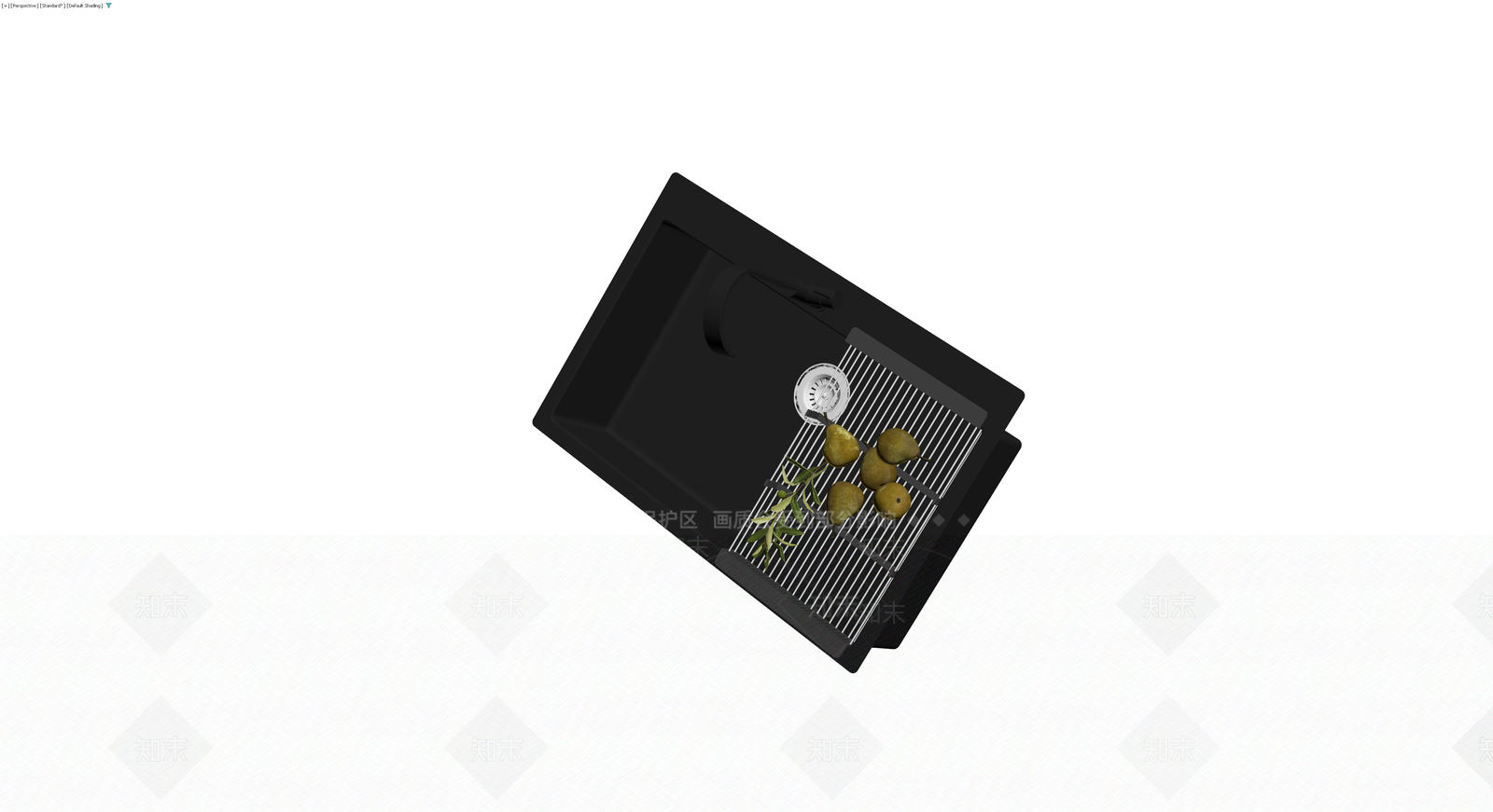 黑色水槽龙头组合3D模型下载【ID:1230685864】