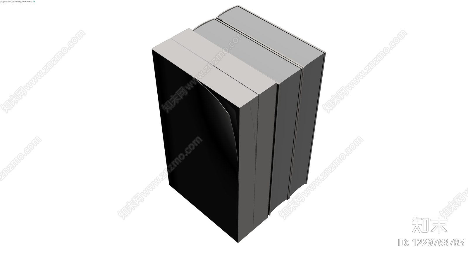 三本立体书籍模型3D模型下载【ID:1229763785】