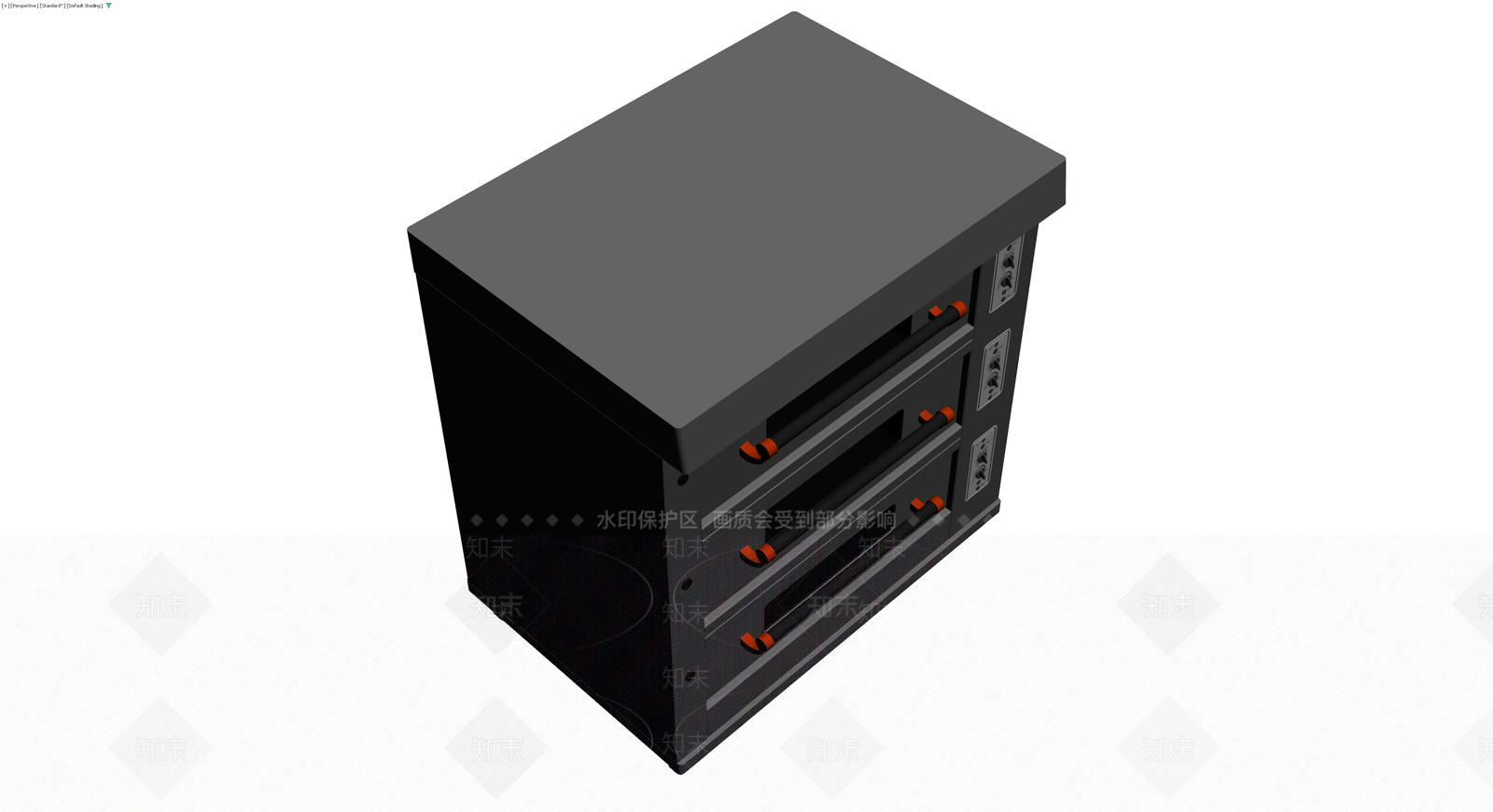 商用三层烤箱3D模型下载【ID:1230779539】