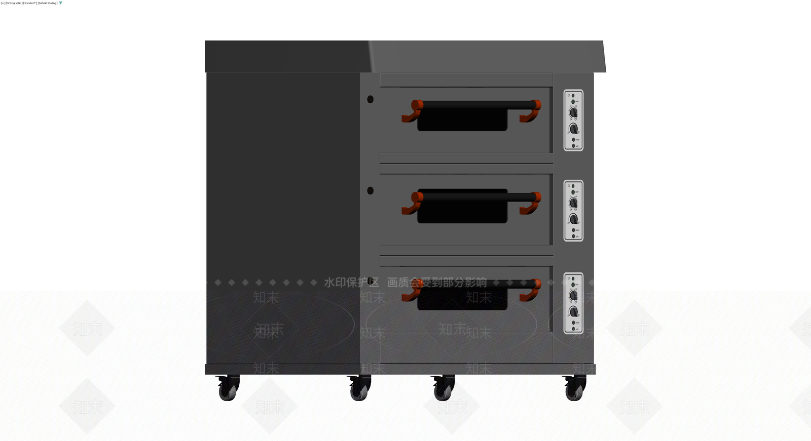 商用三层烤箱3D模型下载【ID:1230779539】